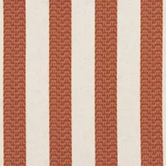 Spice - Orange & Rust Stripe Upholstery Fabric 54 Inches"