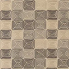 Granite - GreySilver AbstractGeometric,greek Key Upholstery Fabric 54 Inches"