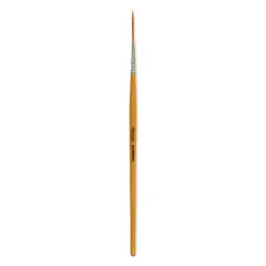 Escoda Necksbreaker Toray Gold Synthetic Pinstriping Brush - Detail Round, Long Handle, Size 1