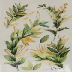 Designer Fancy Fern Epoxy Stickers