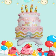 Birthday Cake Standing Foil Balloon Decoration F07M1-13