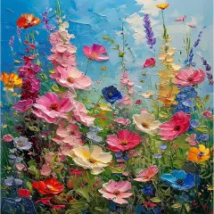 Wild Flowers Paint by Numbers Kits foer Adults - Flowers Paint by Number Adult, 16x20in