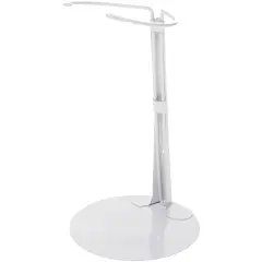 Kaiser 2701 White Adjustable Doll Stand, fits 12 to 17 inch Chubby Waisted Dolls or Bears, waist width adjusts from 3.75 to 4 inches