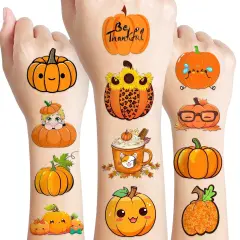 104 PCS Pumpkin Temporary Sticker
