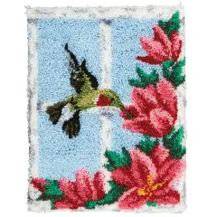 HerrschnersHummingbird At My Window Latch Hook Kit Multi