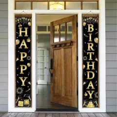 Black and Gold Birthday Decorations