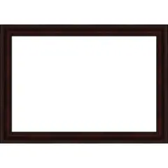 Coffee Bean Brown Framed Dry Erase Magnetic Board