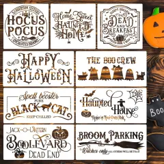 Halloween Stencils for Painting on Wood Reusable (Halloween01)