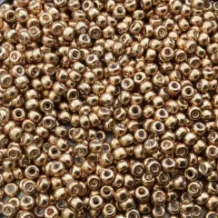 Miyuki Round Seed Bead Size 8/0 22g Galvanized Gold