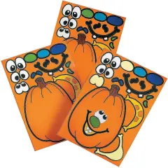 Make A Pumpkin Stickers (1 DOZEN) - BULK