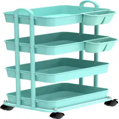 4-Tier Multifunctional Rolling Utility Cart