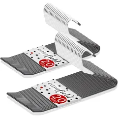 Casafield - 40 Open-Ended Pants Hangers - Easy Slide - Slim, Space Saving Design with Non-Slip Rubber Coating for Trousers, Slacks, Jeans, Skirts Black