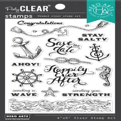 Hero Arts Clear Stamps 4"X6"-Natuical Messages