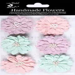 Little Birdie Astra Paper Flowers 6/Pkg-Fairy Garden