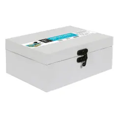 Little Birdie Customizable Canvas & MDF Box With Latch 1/Pkg-7"X5"X2.75"