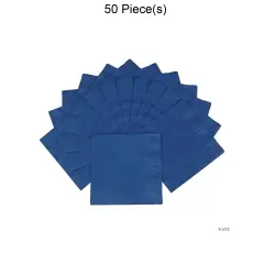 Solid Color Luncheon Napkins Bulk 50 Pc Navy