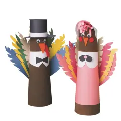 Tom and Tina Turkey Craft Kit (Pack of 24)
