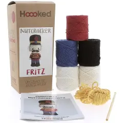 Hoooked Amigurumi DIY Kit W/Eco Barbante Yarn-Nutcracker Fritz