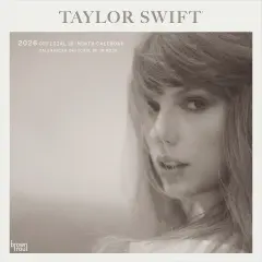 Taylor Swift OFFICIAL | 2026 12 x 24 Inch (Hanging) Monthly Square Wall Calendar | English/French Bilingual