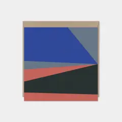Color Block Square Modern Art Card IV