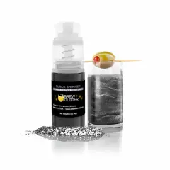Brew Glitter - Black Shimmer Edible Drink Glitter (4g, Mini Spray Pump) for Beer, Cocktails and Beverages