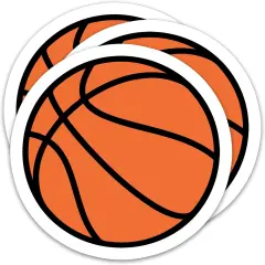(3Pcs)Basketball Sticker Basketball Decals, Sport Sticker,Gift for Basketball Players, Basketball Fan,Basketball Team&ndash; Waterproof Vinyl Decal for Books Laptop Phones Tumblers Water Bottles