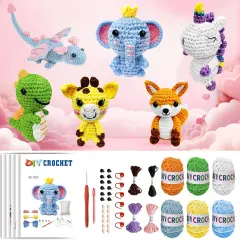 6Pcs Crochet Starter Kit for Beginners