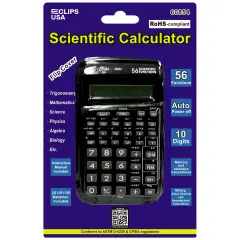 Solar Scientific Pocket Calculator w/ Flip Cover &ndash; 36 Ct