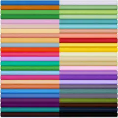 50 Pcs 10 x 10 Inch Cotton Fabric Bundle Square Multicolor Fabric