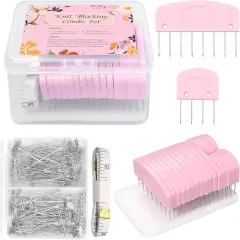 120 Pcs Knit Blocking Combs Pins Kit
