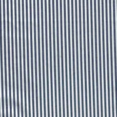 1 Yard Poplin Stripe Fabric, 57/58&Prime; Wide Polyester Cotton Blend NAVY