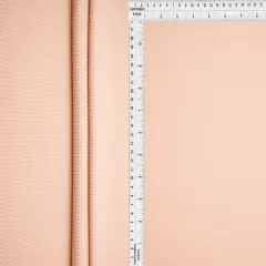 2&times;1 Yummy Solid Rib Knit Fabric Soft Stretch Polyester Spandex 58/60&Prime; Width CAMEO