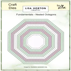 Lisa Horton Crafts Fundamentals Nested Dies-Octagon