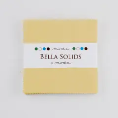 Bella Solids 5" Square Pack (Charm Pack) in Parchment by Moda for Moda (9900PP 39)
