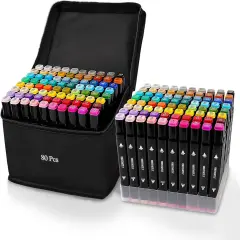 80 Colors Alcohol Markers with Base