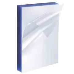 100 Pack Clear Presentation Covers for Binding, Letter Size 10 Mil Plastic Sheets for Reports, Presentations, Awards, Books (8.5 x 11 In)
