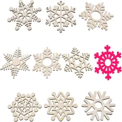 60PCS Unfinished Blank Wooden Cutouts Craft for Kids