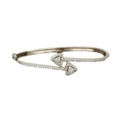 Classic Bracelet with Rhodium Plating Adjustable Bangle Bracelet Indian Jewelry for Women Stylish Kada Everyday Jewelry Wedding Nikah Favor