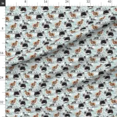 Various Fabrics by the Yard or Fat Quarter Shetland Sheepdog Puppy Sheep Border Puppies Collie Breed Custom Printed Fabric by Spoonflower