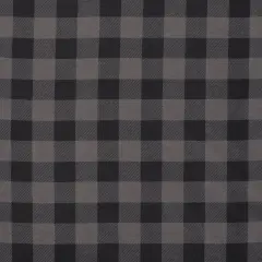 Mook Fabrics Buffalo Plaid Flannel Fabric [43 in. Wide] - By The Yard Grey