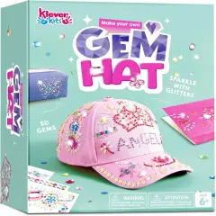 Decorate Your Own Baseball Cap with 7 Sheets Gems Stickers, Art & Crafts Kit
