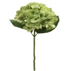 12PC Vibrant 18-Inch Green Hydrangea Stem Set of 12 - Large 7-Inch Diameter - Ideal for Stylish Home D&eacute;cor, Wedding Centerpieces, and Special Event Floral Designs