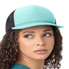 Big Accessories&reg; Bend Foam Trucker AQUAMARINE/ BLK