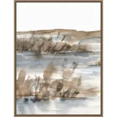 Blue-Grey Marsh IV by Ethan Harper Framed Canvas Wall Art