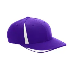 Team 365&reg; Flexfit Adult Cool & Dry Mini Pique Performance Cap SP PURPLE/ WHITE
