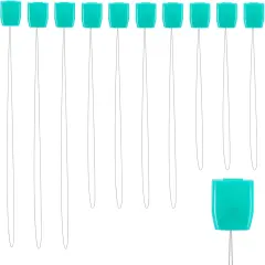 3 Lengths Needle Threaders for Punch Needles, 10 PCS Embroidery Floss Punch Needle Threader Stitching Craft Tool Needle Threader Tool for Punch Needles Cross Stitchs DIY Sewing Craft Works