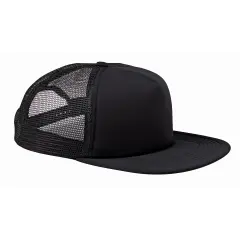 Big Accessories&reg; Foam Front Trucker Cap BLACK/ BLACK