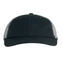 Big Accessories&reg; Washed Trucker Cap BLACK / GRAY