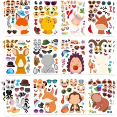 48 PC Make a Face Stickers - Mix & Match