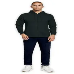 Gildan&reg; Classic Fit Full-Zip Long Sleeve Hooded Sweatshirt Forest